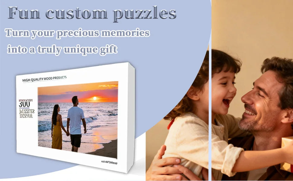 ✨ Custom Wooden Photo Puzzle