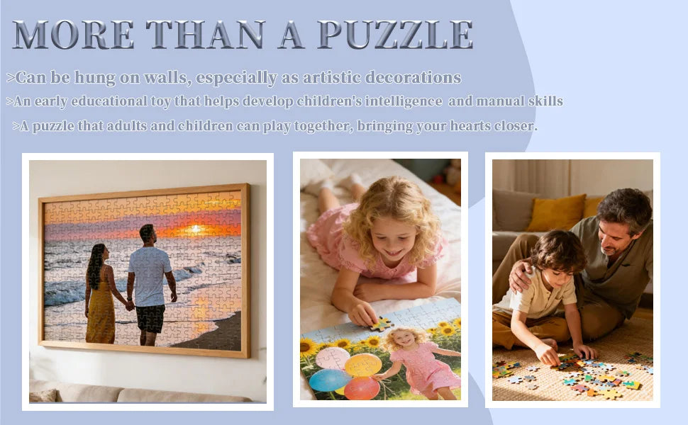 ✨ Custom Wooden Photo Puzzle