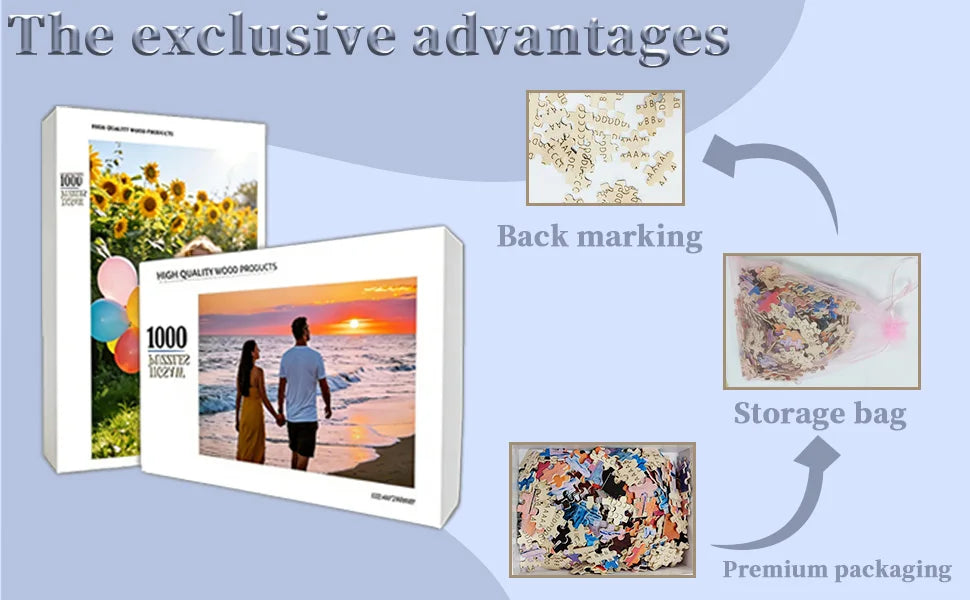 ✨ Custom Wooden Photo Puzzle