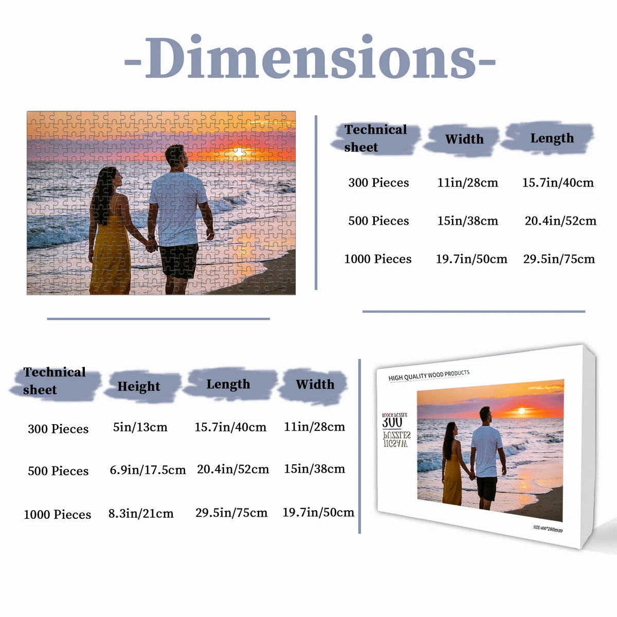 ✨ Custom Wooden Photo Puzzle