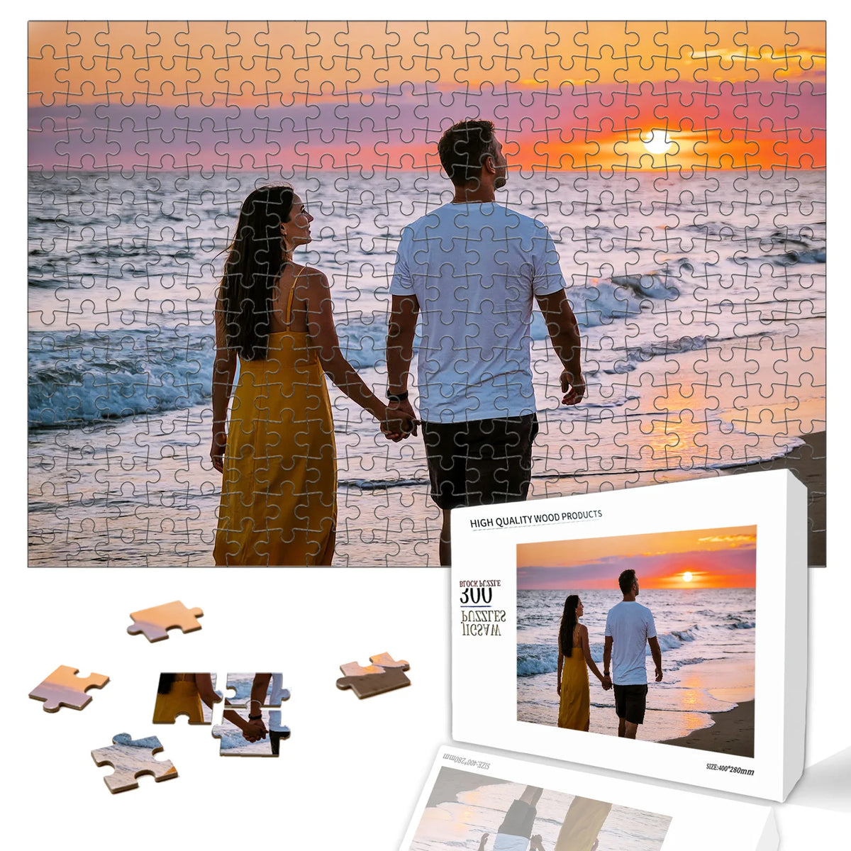 ✨ Custom Wooden Photo Puzzle