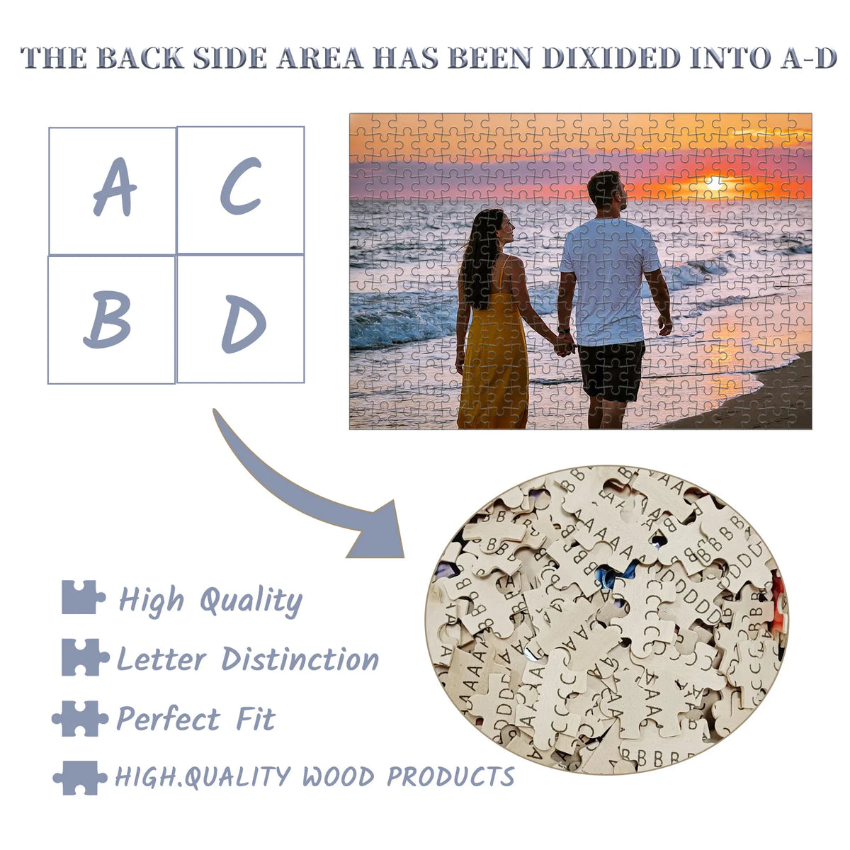 ✨ Custom Wooden Photo Puzzle