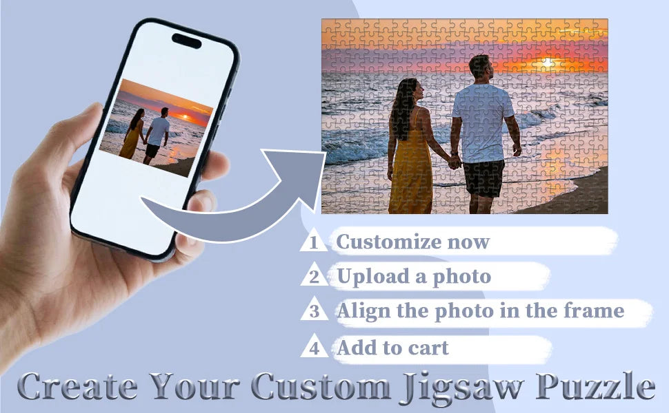 ✨ Custom Wooden Photo Puzzle